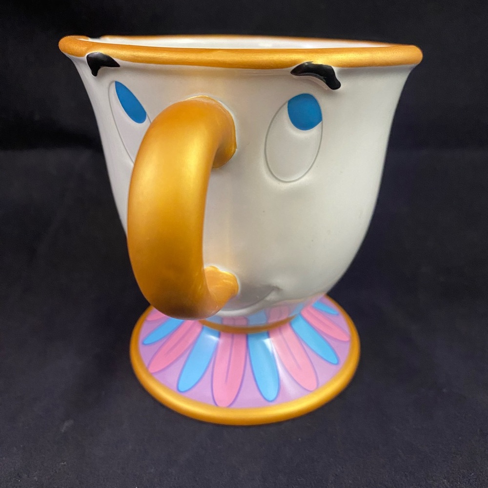 Disney Shanghai Resort CHIP Beauty & The Beast Ceramic Coffee Mug Cup